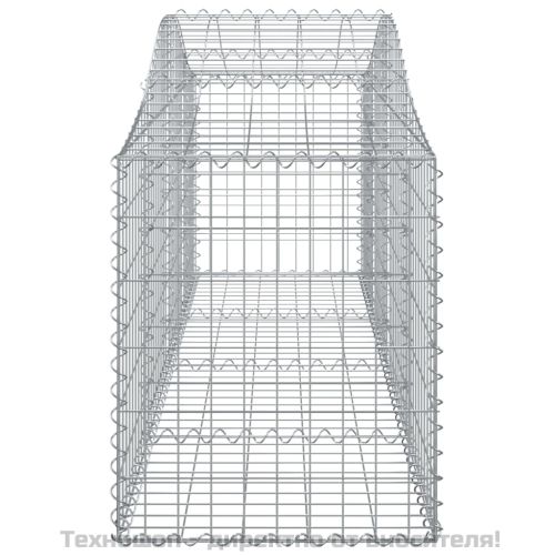 Габионни кошници арка 8 бр 200x50x60/80 см поцинковано желязо