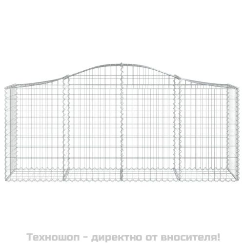 Габионни кошници арка 3 бр 200x50x80/100 см поцинковано желязо