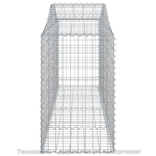 Габионни кошници арка 10 бр 200x50x80/100 см поцинковано желязо