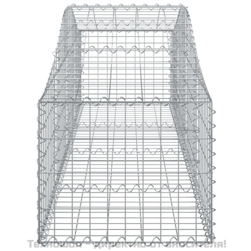 Габионни кошници арка 2 бр 200x50x40/60 см поцинковано желязо