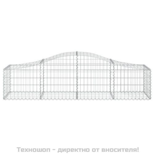 Габионни кошници арка 3 бр 200x50x40/60 см поцинковано желязо