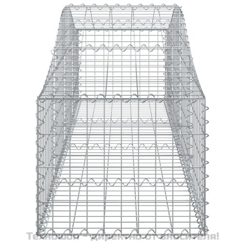 Габионни кошници арка 3 бр 200x50x40/60 см поцинковано желязо