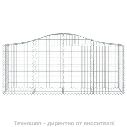 Габионни кошници арка 11 бр 200x50x80/100 см поцинковано желязо