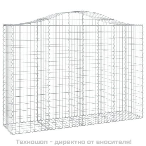 Габионни кошници арка 7 бр 200x50x140/160 см поцинковано желязо