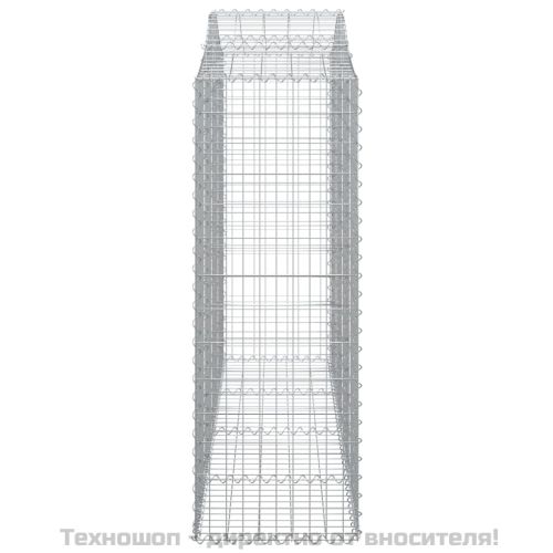 Габионни кошници арка 7 бр 200x50x140/160 см поцинковано желязо