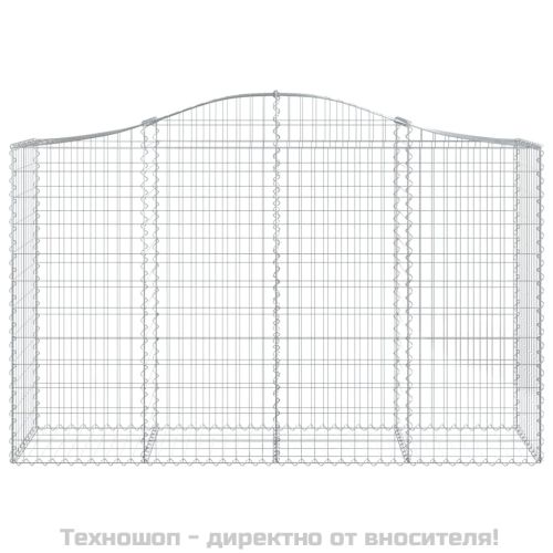Габионни кошници арка 9 бр 200x50x120/140 см поцинковано желязо