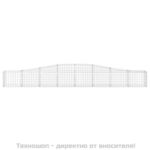 Габионни кошници арка 3 бр 400x30x40/60 см поцинковано желязо