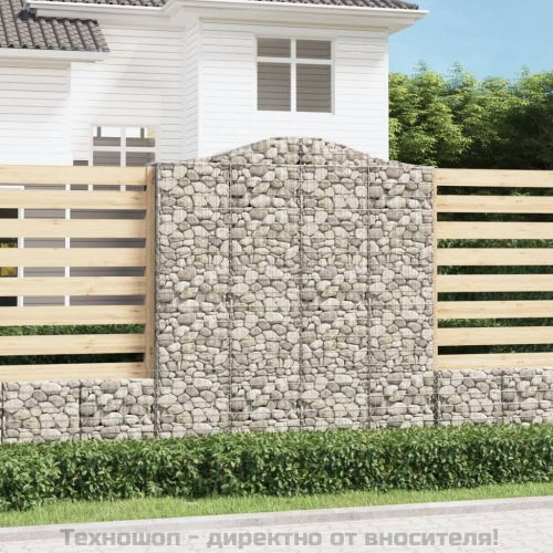 Габионни кошници арка 4 бр 200x50x220/240 см поцинковано желязо