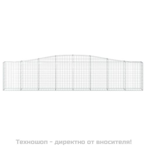 Габионни кошници арка 3 бр 400x30x80/100 см поцинковано желязо