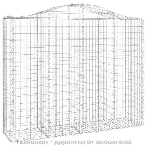 Габионни кошници арка 4 бр 200x50x160/180 см поцинковано желязо