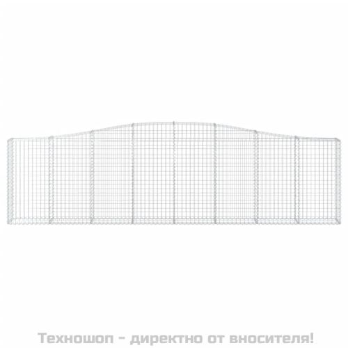 Габионни кошници арка 2 бр 400x30x100/120 см поцинковано желязо