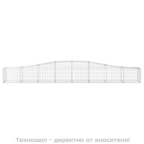 Габионни кошници арка 3 бр 400x50x40/60 см поцинковано желязо