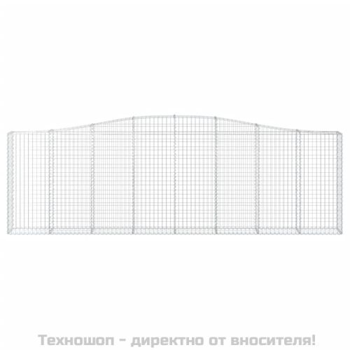 Габионни кошници арка 2 бр 400x30x120/140см поцинковано желязо