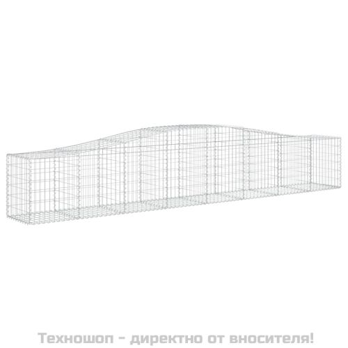 Габионни кошници арка 2 бр 400x50x60/80 см поцинковано желязо