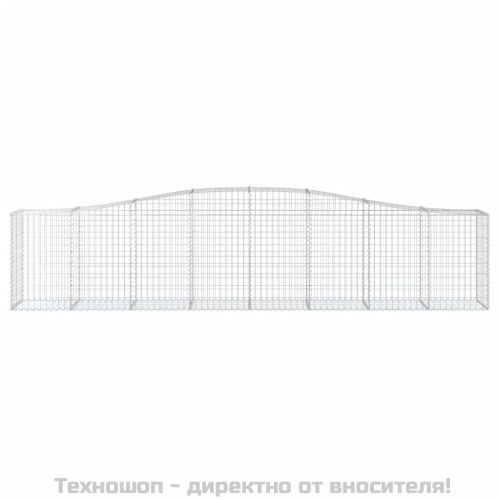 Габионни кошници арка 4 бр 400x50x80/100 см поцинковано желязо