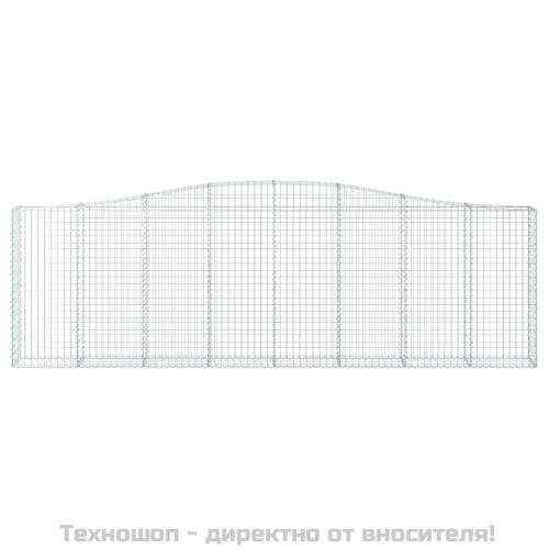 Габионни кошници арка 3 бр 400x30x120/140см поцинковано желязо