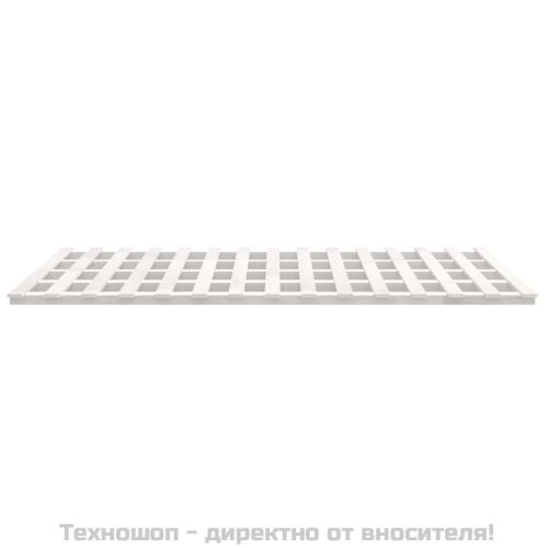 Рамка за легло, бяла, 160х200 см, бор масив