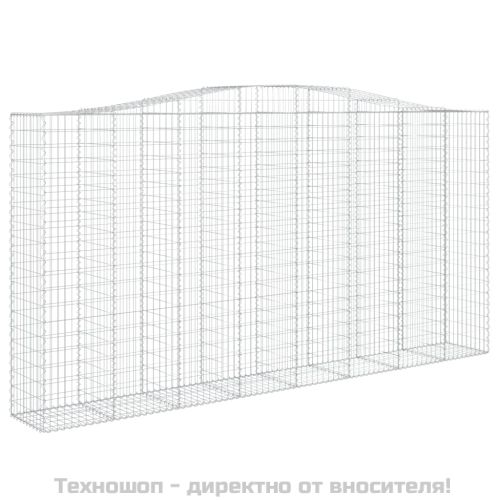 Дъговидна габионна кошница 400x50x200/220 см поцинковано желязо