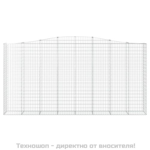 Дъговидна габионна кошница 400x50x200/220 см поцинковано желязо