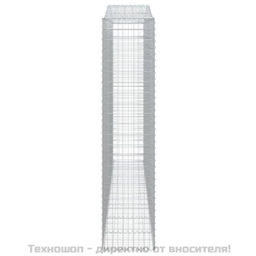 Дъговидна габионна кошница 400x50x220/240 см поцинковано желязо