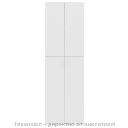 Офис шкаф, бял, 60x32x190 см, инженерно дърво