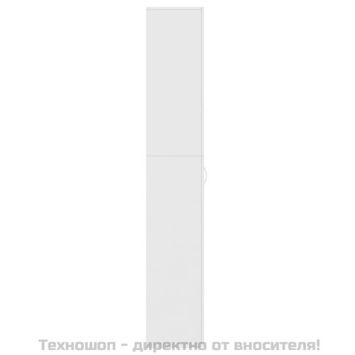 Офис шкаф, бял, 60x32x190 см, инженерно дърво
