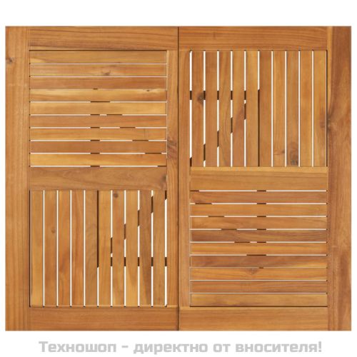 Градинска маса, 85x85x75 см, акация масив