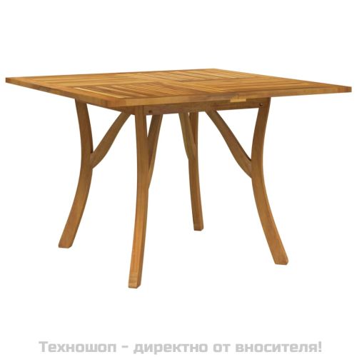 Градинска маса, 110x110x75 см, акация масив