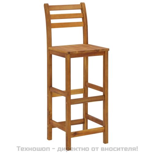 Балконски бар комплект от 3 части, акация масив