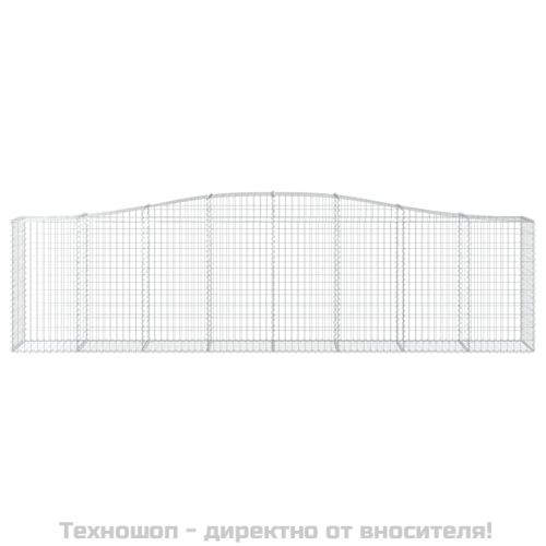Габионни кошници арка 9 бр 400x50x100/120 см поцинковано желязо