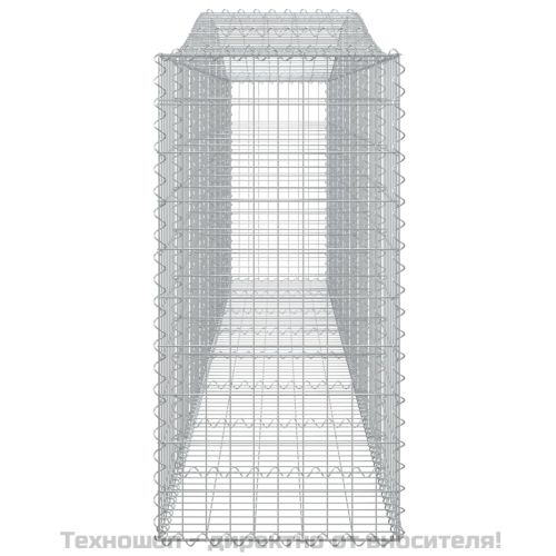 Габионни кошници арка 9 бр 400x50x100/120 см поцинковано желязо
