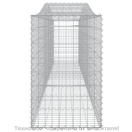 Габионни кошници арка 25 бр 400x50x80/100 см поцинковано желязо