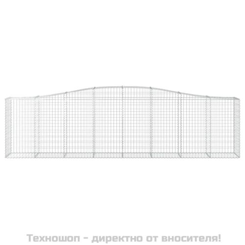 Габионни кошници арка 2 бр 400x50x100/120 см поцинковано желязо