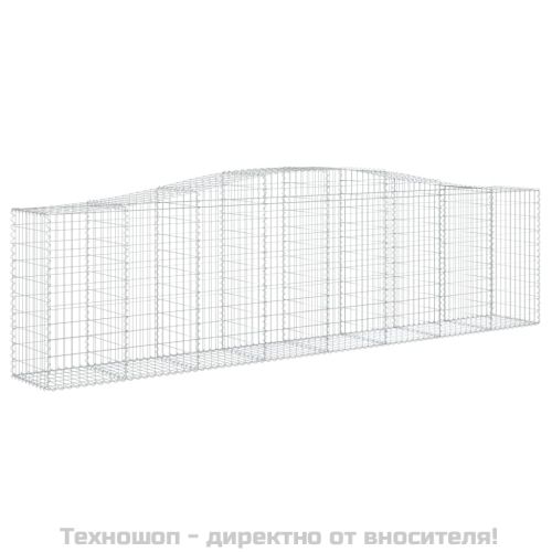 Габионни кошници арка 2 бр 400x50x100/120 см поцинковано желязо
