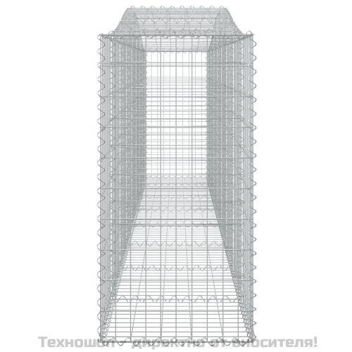Габионни кошници арка 2 бр 400x50x100/120 см поцинковано желязо