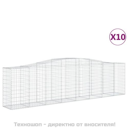 Габионни кошници арка 10 бр 400x50x100/120см поцинковано желязо