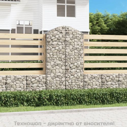 Дъговидна габионна кошница 100x50x180/200 см поцинковано желязо