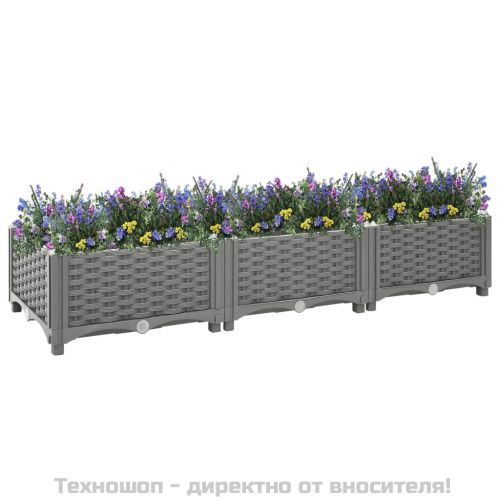 Повдигната леха, 120x40x23 см, полипропилен
