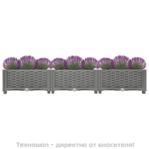 Повдигната леха, 120x40x23 см, полипропилен