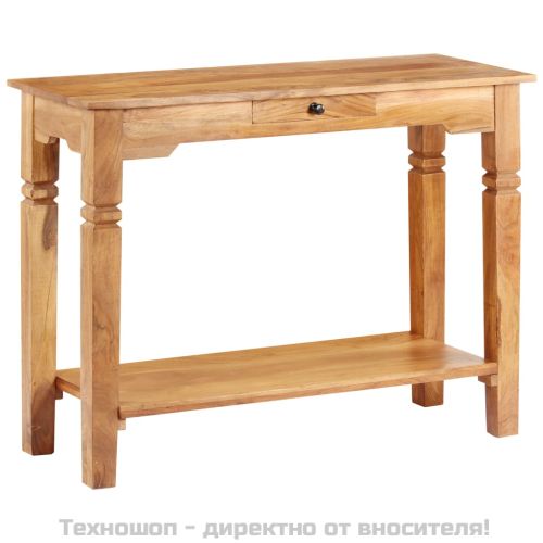 Конзолна маса, 100x40x76 cм, акациево дърво масив