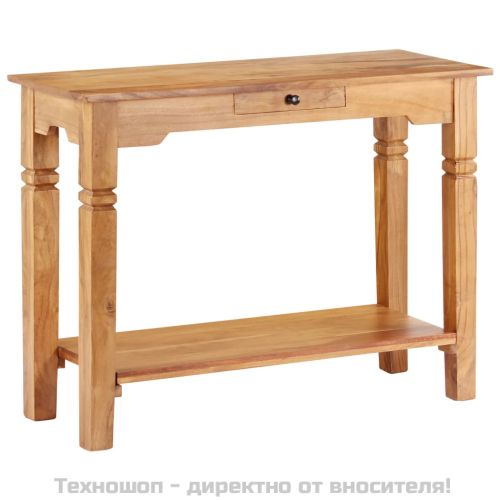 Конзолна маса, 100x40x76 cм, акациево дърво масив