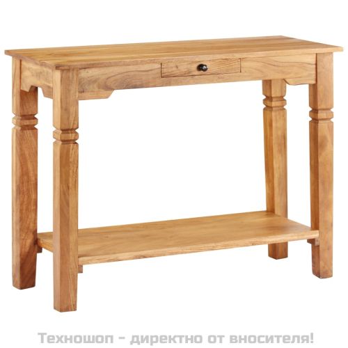 Конзолна маса, 100x40x76 cм, акациево дърво масив