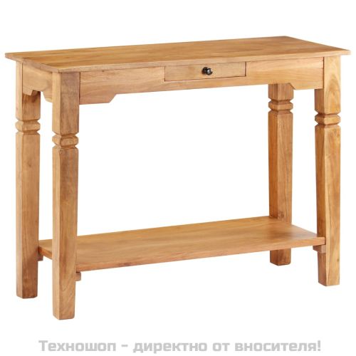 Конзолна маса, 100x40x76 cм, акациево дърво масив