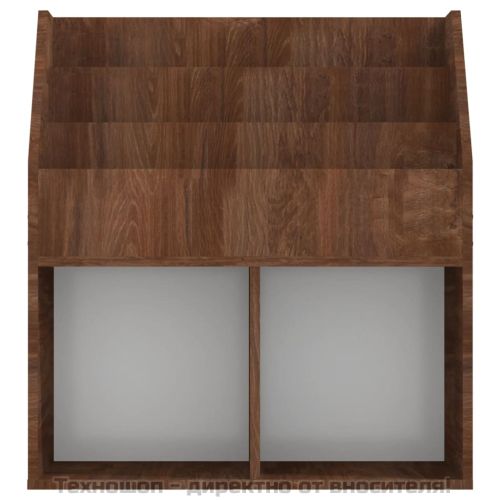 Етажерка за детски книжки, дъб, 71x30x78,5 см, инженерно дърво