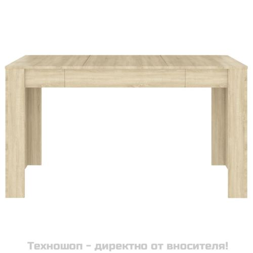 Трапезна маса, дъб сонома, 140x74,5x76 см, инженерно дърво