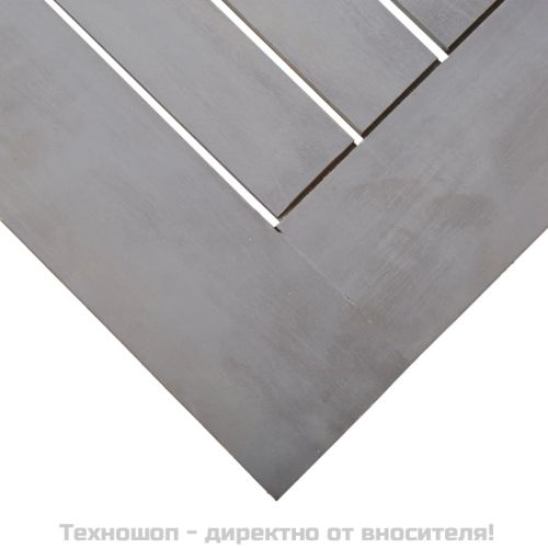 Градинска маса, сива, 200x100x75 см, акация масив