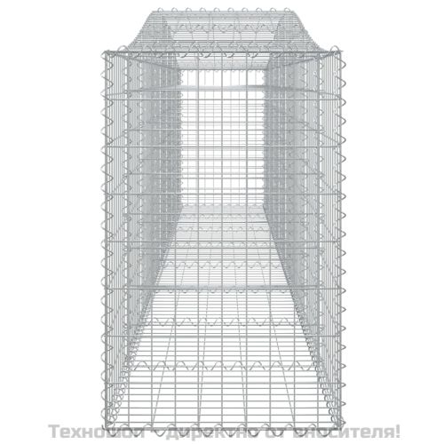 Габионни кошници арка 3 бр 400x50x80/100 см поцинковано желязо