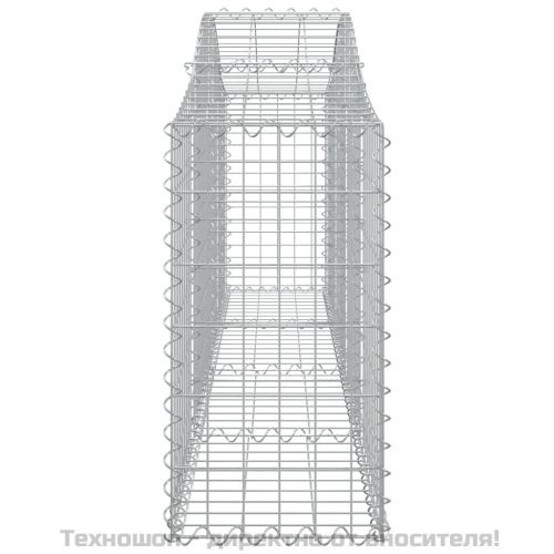 Габионни кошници арка 2 бр 200x30x60/80 см поцинковано желязо