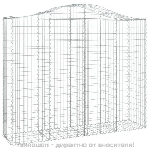 Габионни кошници арка 2 бр 200x50x160/180 см поцинковано желязо
