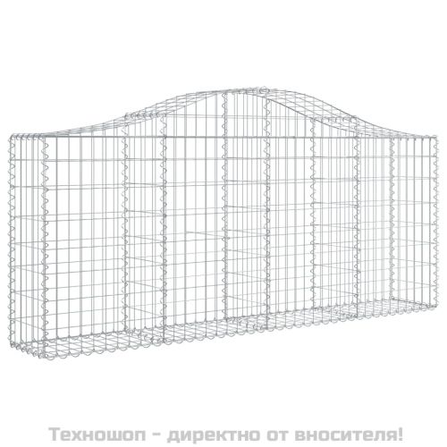 Габионни кошници арка 5 бр 200x30x80/100 см поцинковано желязо